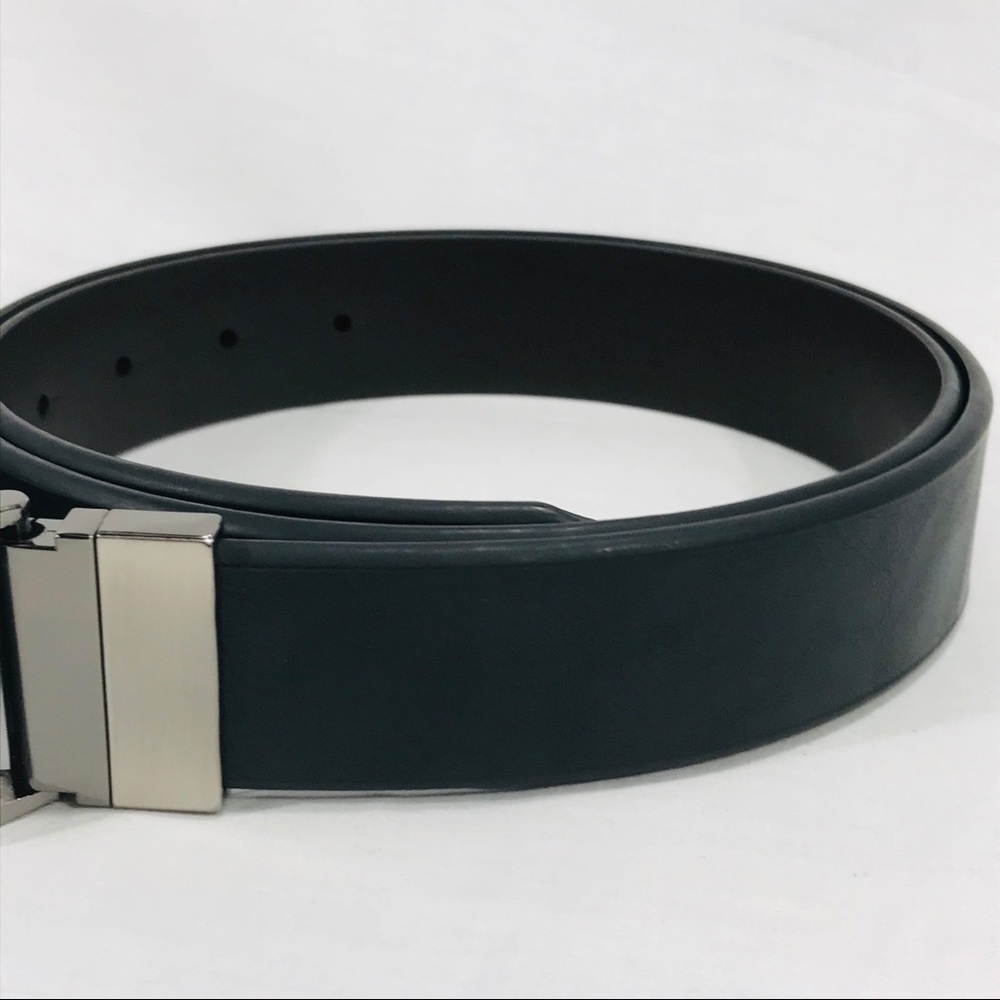 Guess Reversible Leather Belt, Black, Brown, Large - Picture 2 of 5
